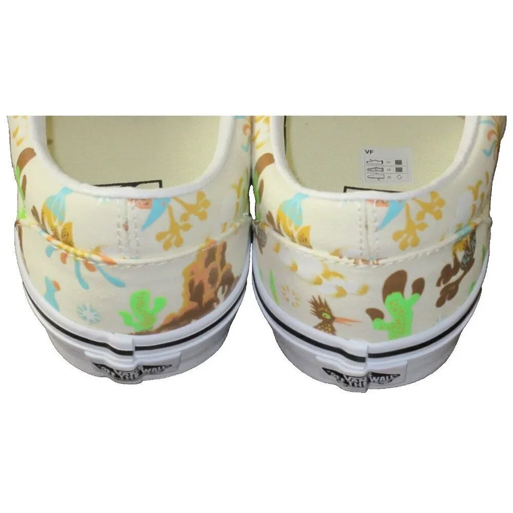 Vans Men's Classic Slip On Get Outdoors Marshmallow White Canvas Shoes Sizes NIB